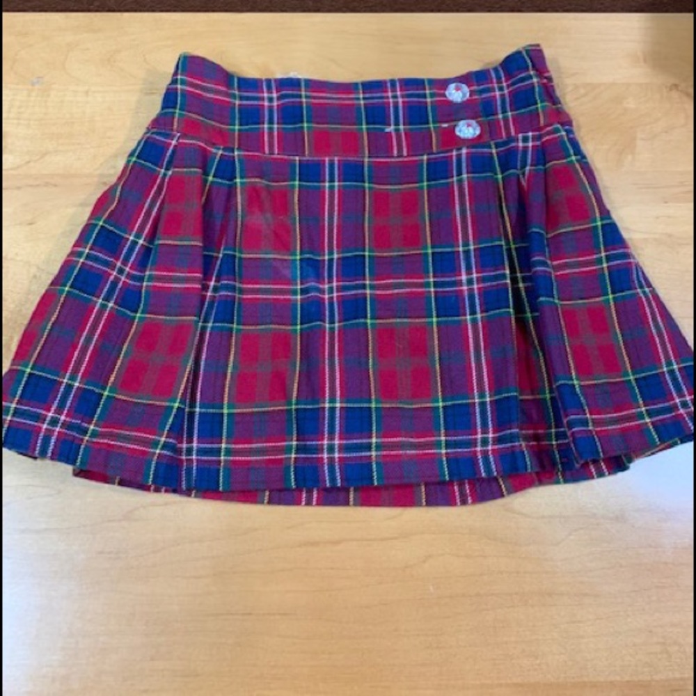 Gymboree Red plaid Skirt Size 5